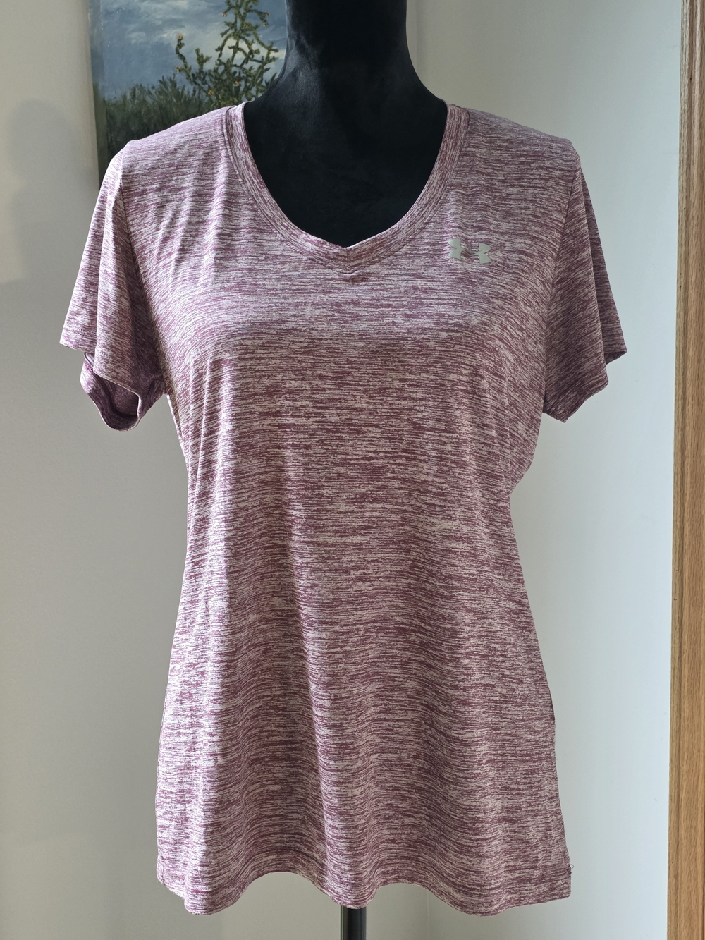 Under Armour Women's Tech Twist V-Neck T-Shirt-Women's Large